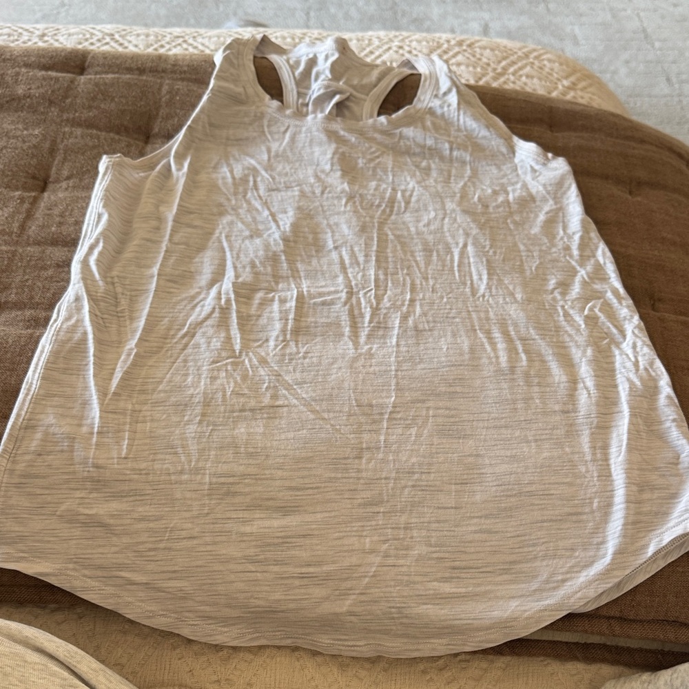 LULULEMON Lightweight White Racerback Tank Top